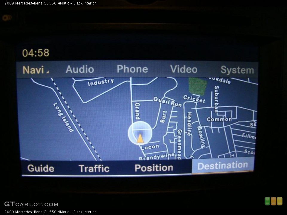 Black Interior Navigation for the 2009 Mercedes-Benz GL 550 4Matic #39896667