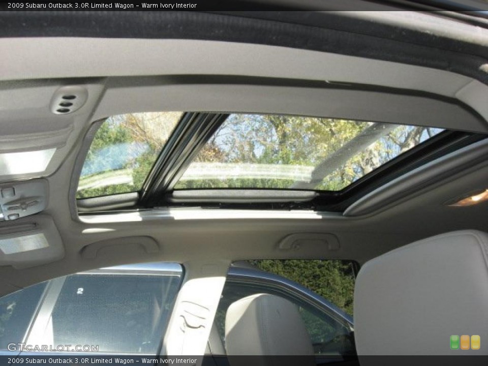 Warm Ivory Interior Sunroof for the 2009 Subaru Outback 3.0R Limited Wagon #39897347