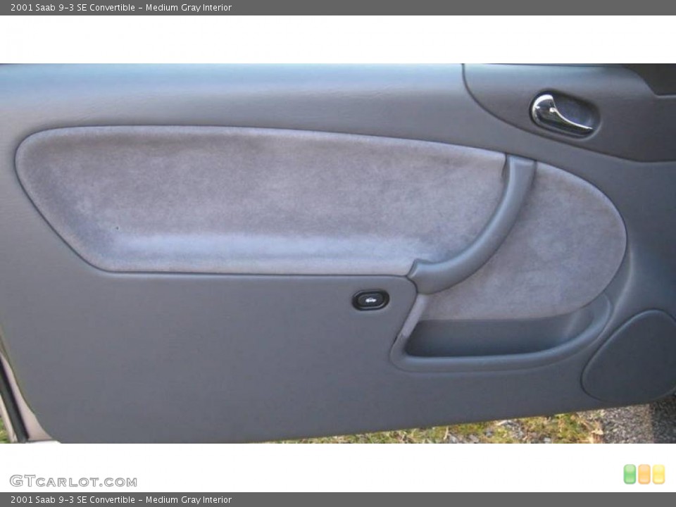Medium Gray Interior Door Panel for the 2001 Saab 9-3 SE Convertible #39898119