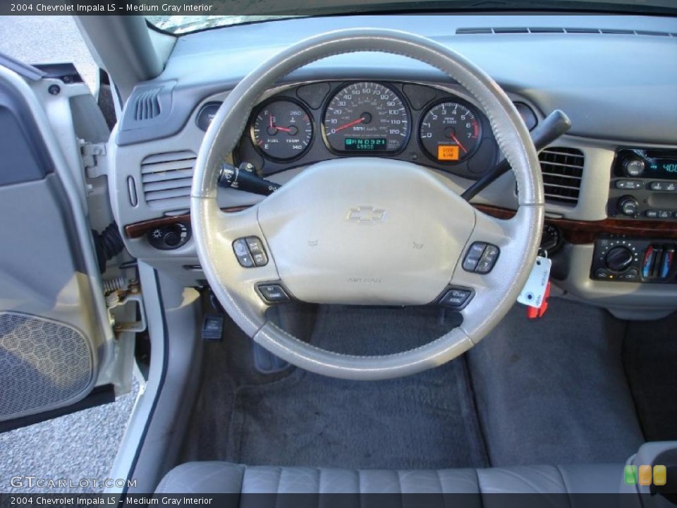 Medium Gray Interior Steering Wheel for the 2004 Chevrolet Impala LS #39899053