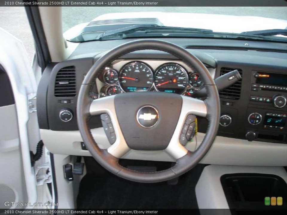 Light Titanium/Ebony Interior Steering Wheel for the 2010 Chevrolet Silverado 2500HD LT Extended Cab 4x4 #39899535