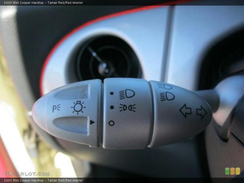 Tartan Red/Red Interior Controls for the 2003 Mini Cooper Hardtop #39899659
