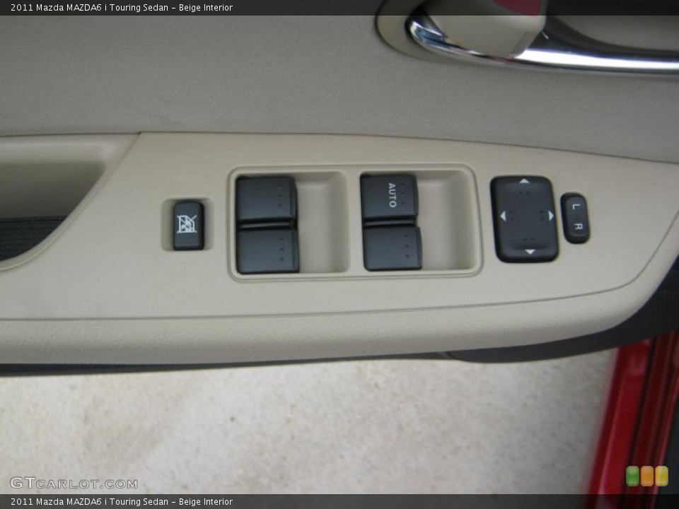 Beige Interior Controls for the 2011 Mazda MAZDA6 i Touring Sedan #39900671