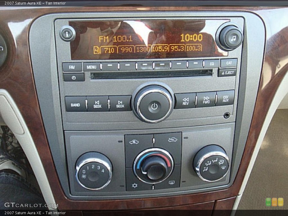 Tan Interior Controls for the 2007 Saturn Aura XE #39901483