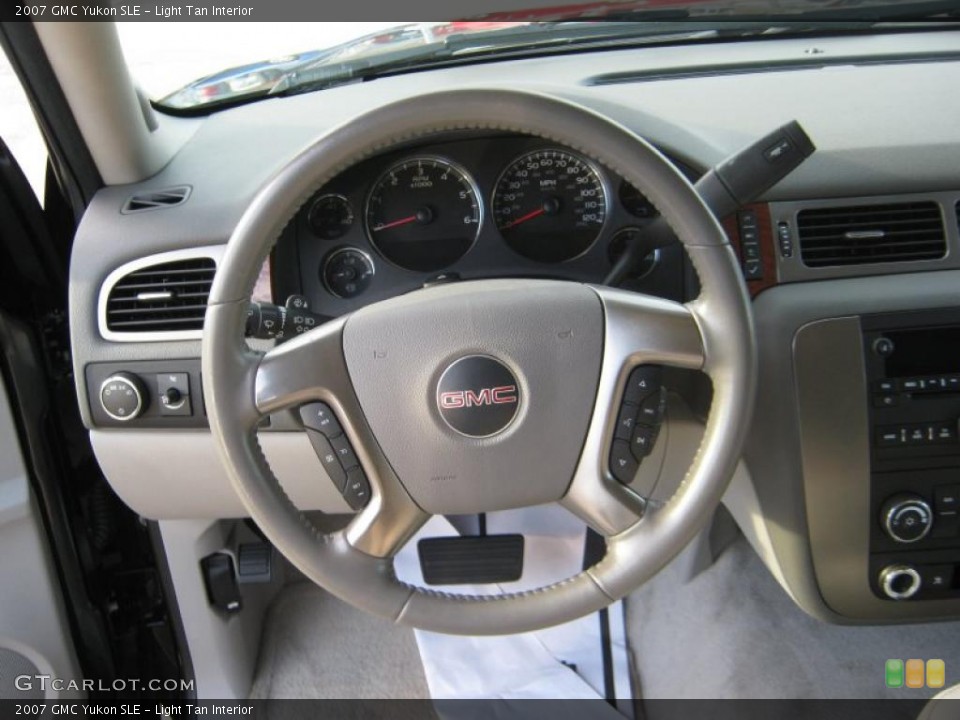Light Tan Interior Steering Wheel for the 2007 GMC Yukon SLE #39902023