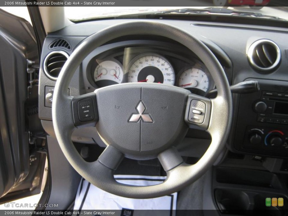 Slate Gray Interior Steering Wheel for the 2006 Mitsubishi Raider LS Double Cab 4x4 #39902451