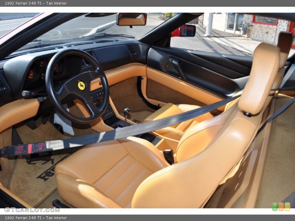 Tan 1992 Ferrari 348 Interiors