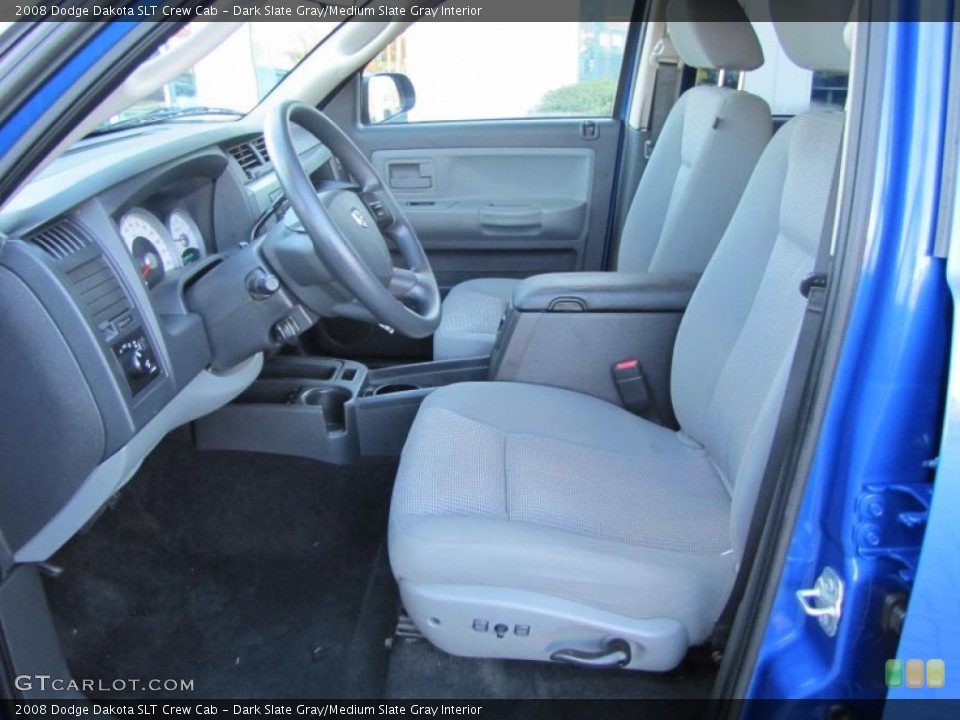 Dark Slate Gray/Medium Slate Gray Interior Photo for the 2008 Dodge Dakota SLT Crew Cab #39904607