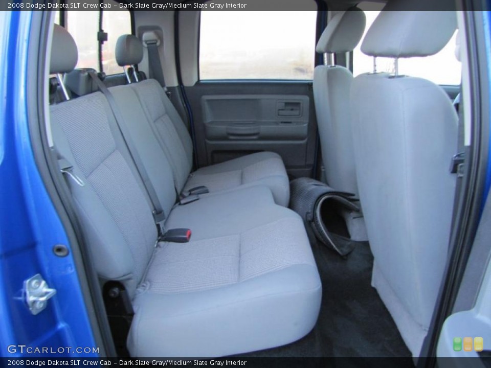 Dark Slate Gray/Medium Slate Gray Interior Photo for the 2008 Dodge Dakota SLT Crew Cab #39904702