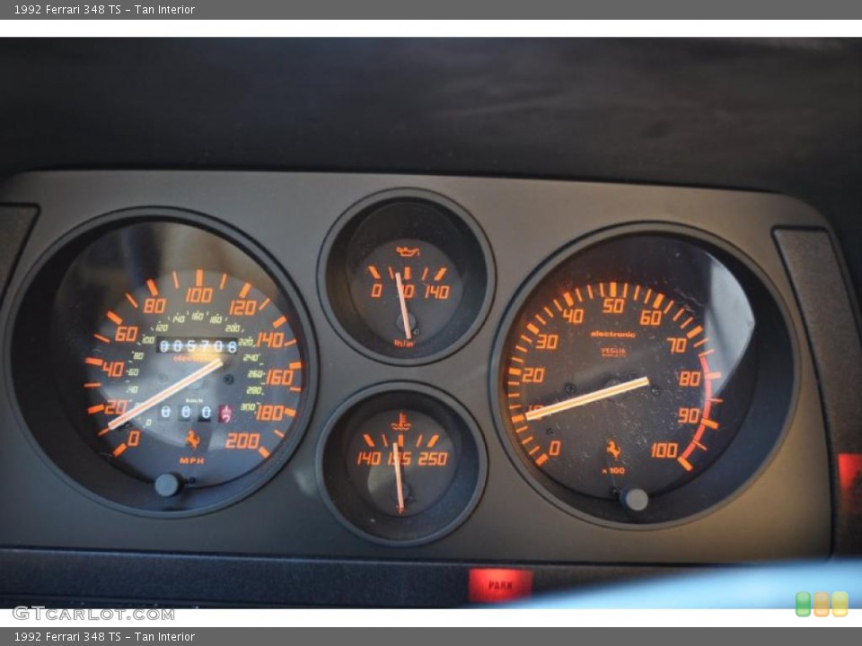 Tan Interior Gauges for the 1992 Ferrari 348 TS #39904717