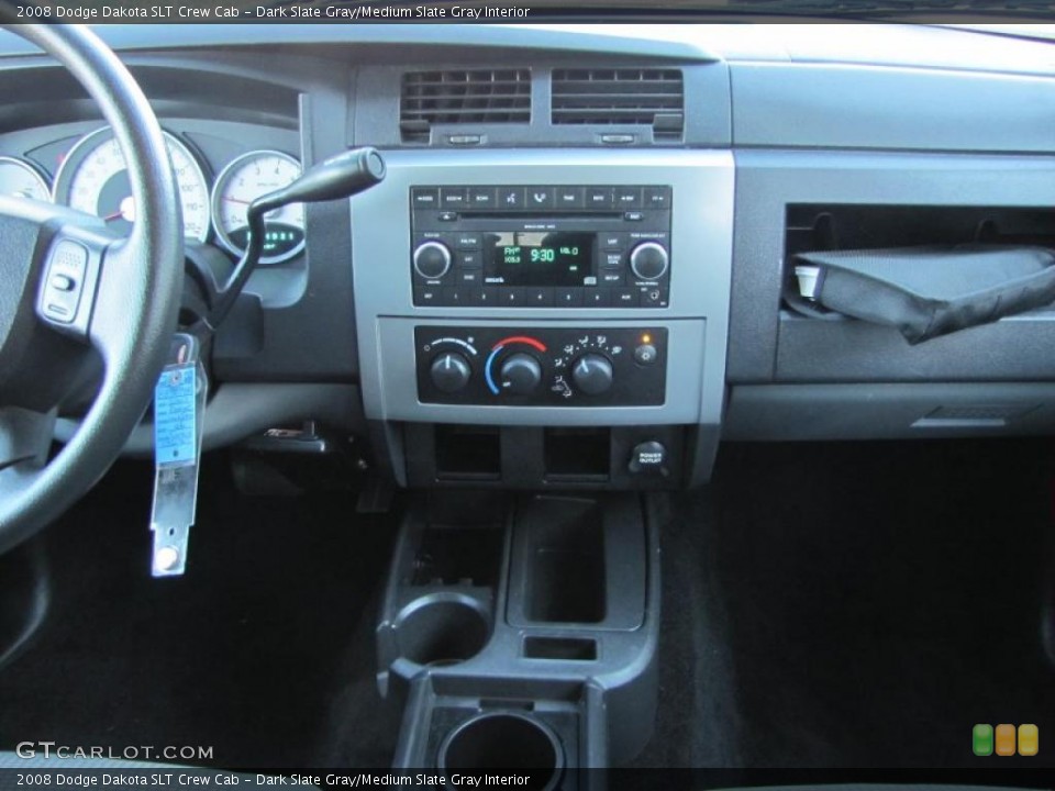 Dark Slate Gray/Medium Slate Gray Interior Dashboard for the 2008 Dodge Dakota SLT Crew Cab #39904779