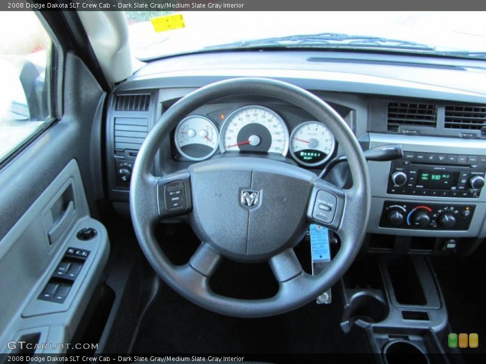 Dark Slate Gray/Medium Slate Gray Interior Steering Wheel for the 2008 Dodge Dakota SLT Crew Cab #39904807