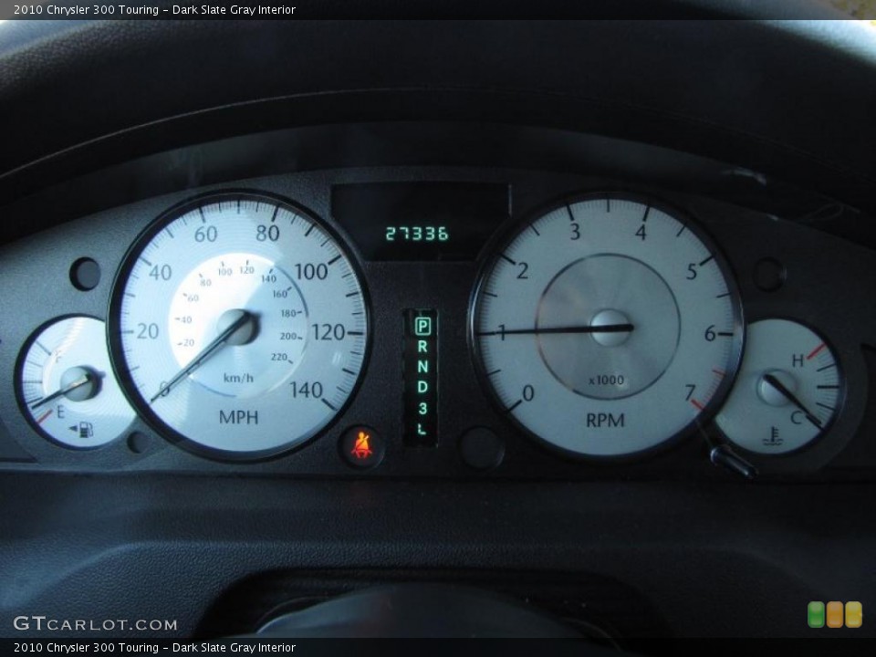 Dark Slate Gray Interior Gauges for the 2010 Chrysler 300 Touring #39905751