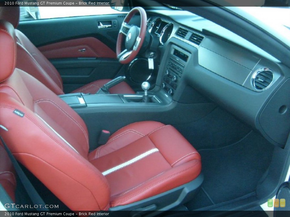 Brick Red Interior Photo for the 2010 Ford Mustang GT Premium Coupe #39905811