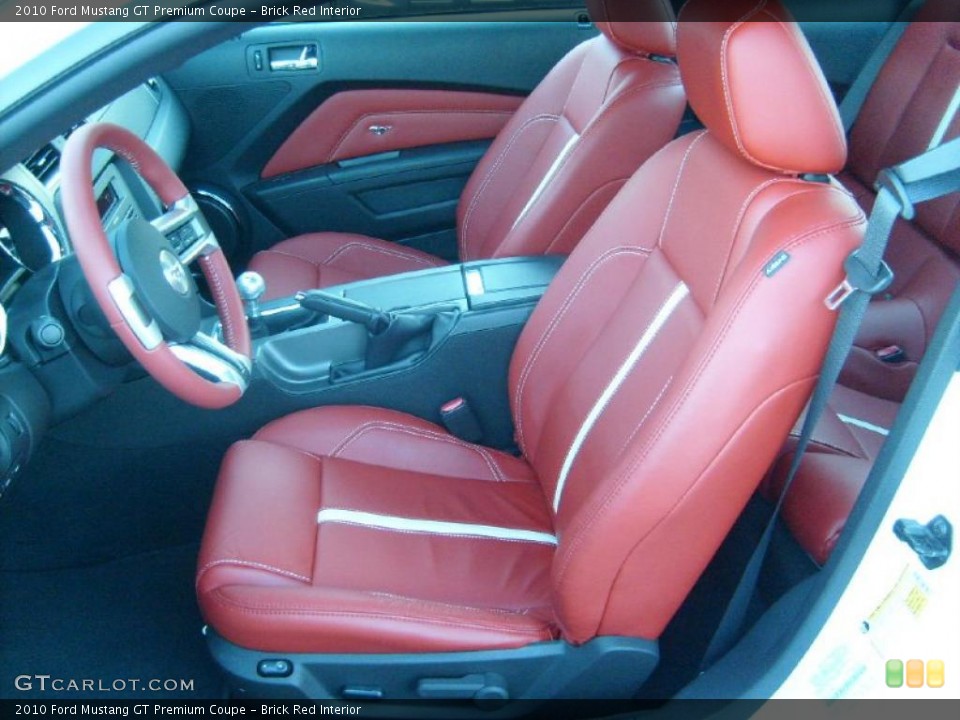 Brick Red Interior Photo for the 2010 Ford Mustang GT Premium Coupe #39905827