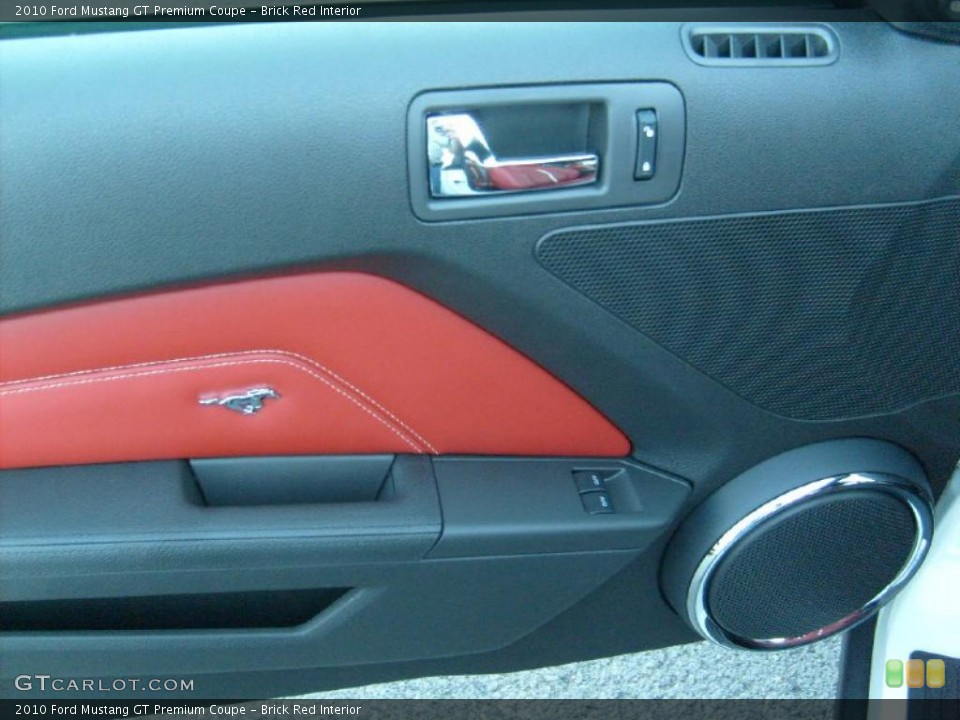 Brick Red Interior Door Panel for the 2010 Ford Mustang GT Premium Coupe #39905867