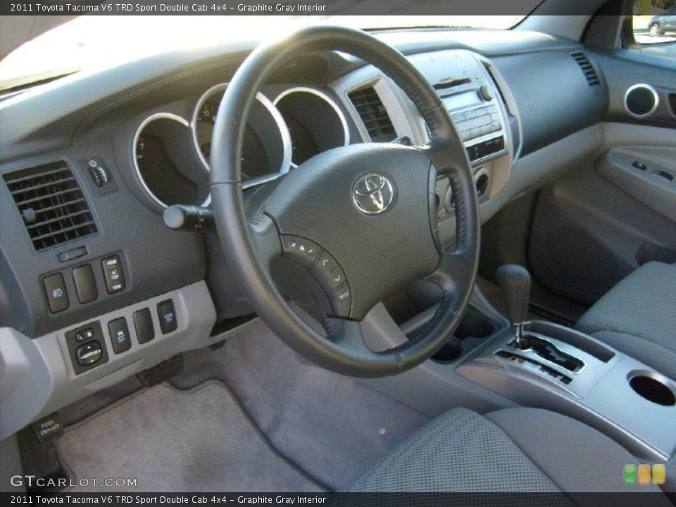 Graphite Gray Interior Photo for the 2011 Toyota Tacoma V6 TRD Sport Double Cab 4x4 #39906071