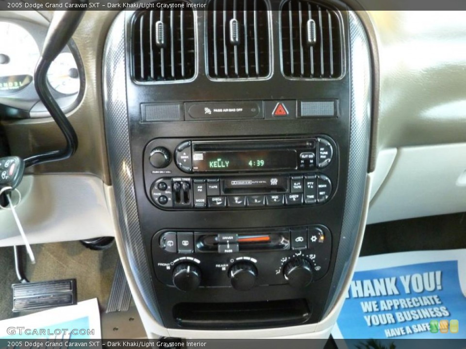 Dark Khaki/Light Graystone Interior Controls for the 2005 Dodge Grand Caravan SXT #39906807