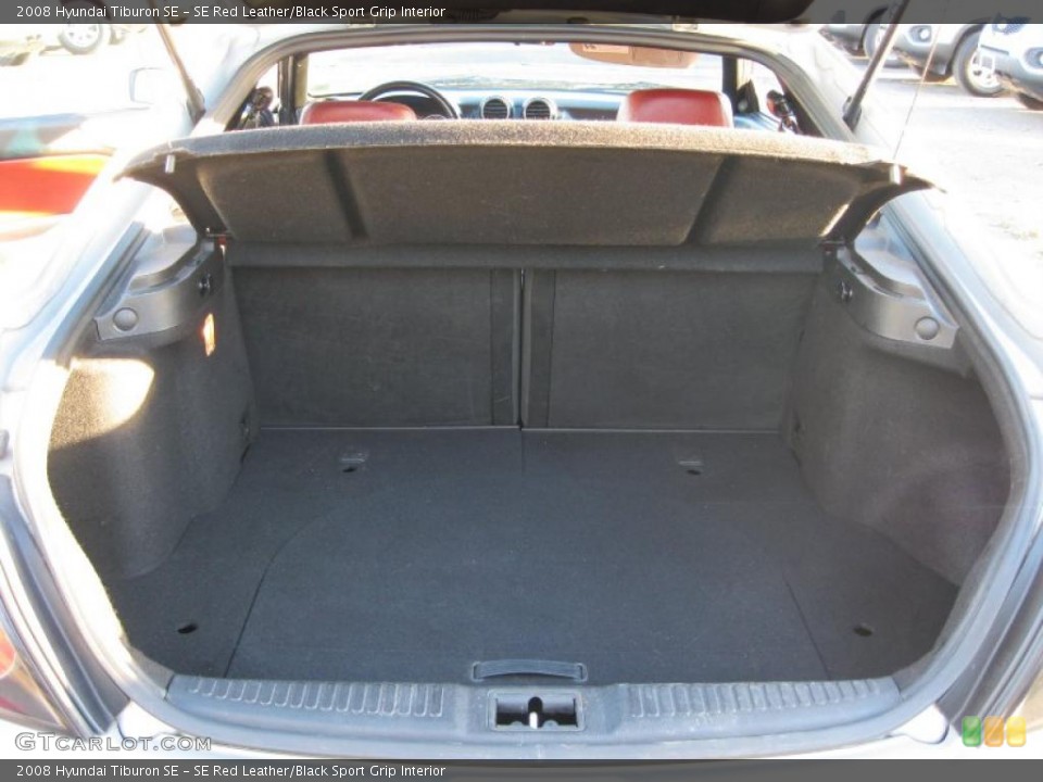 SE Red Leather/Black Sport Grip Interior Trunk for the 2008 Hyundai Tiburon SE #39907327