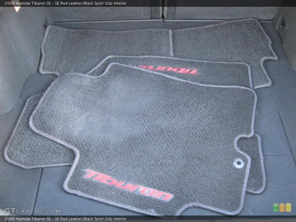 SE Red Leather/Black Sport Grip Interior Trunk for the 2008 Hyundai Tiburon SE #39907447