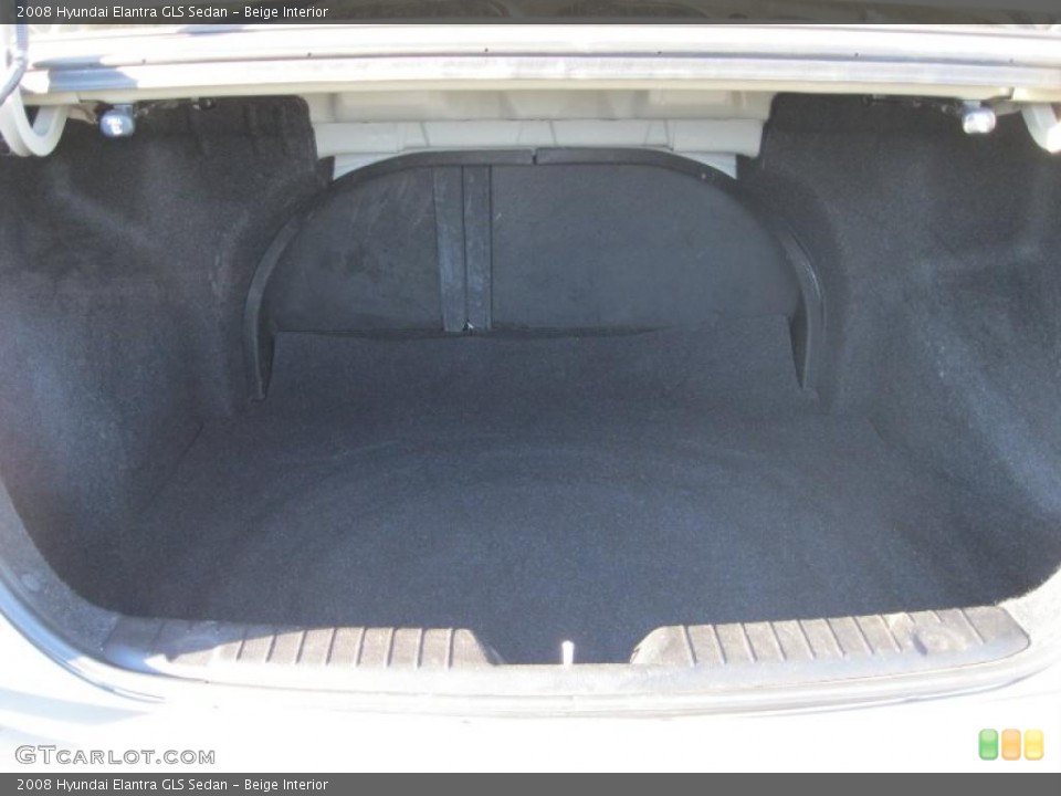 Beige Interior Trunk for the 2008 Hyundai Elantra GLS Sedan #39907771