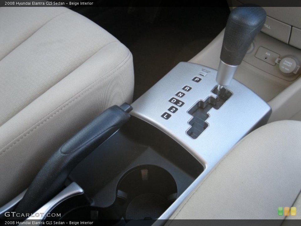Beige Interior Transmission for the 2008 Hyundai Elantra GLS Sedan #39908043