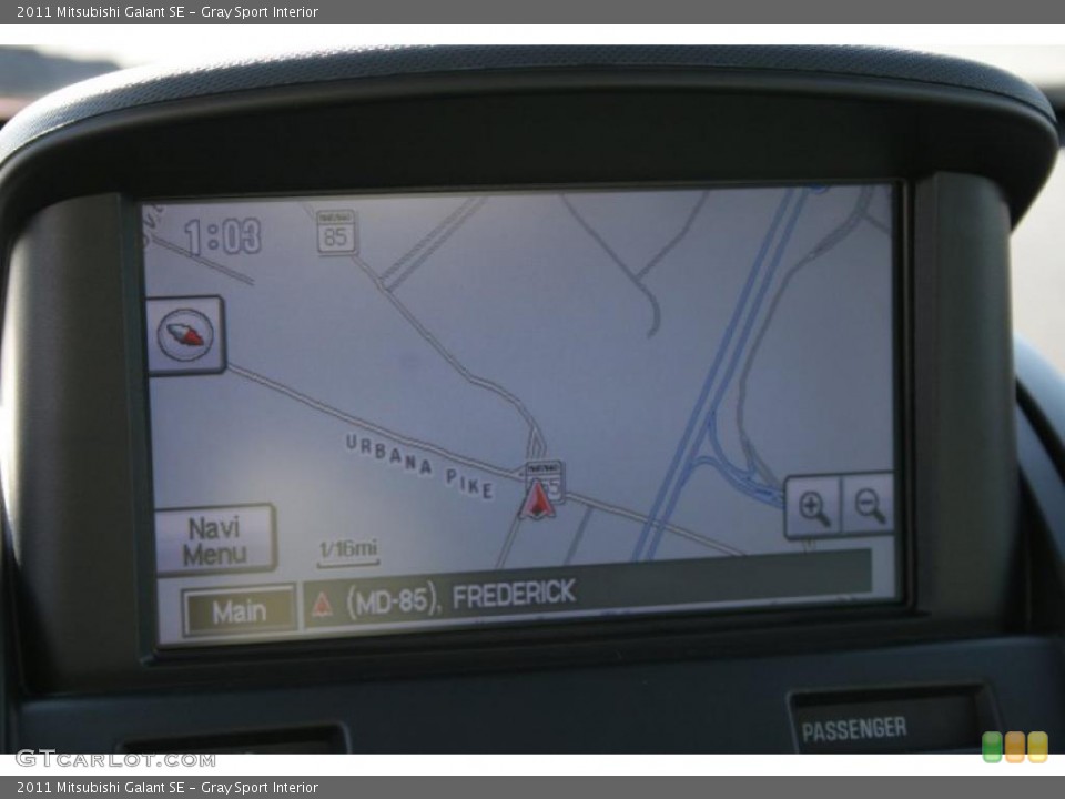Gray Sport Interior Navigation for the 2011 Mitsubishi Galant SE #39908203