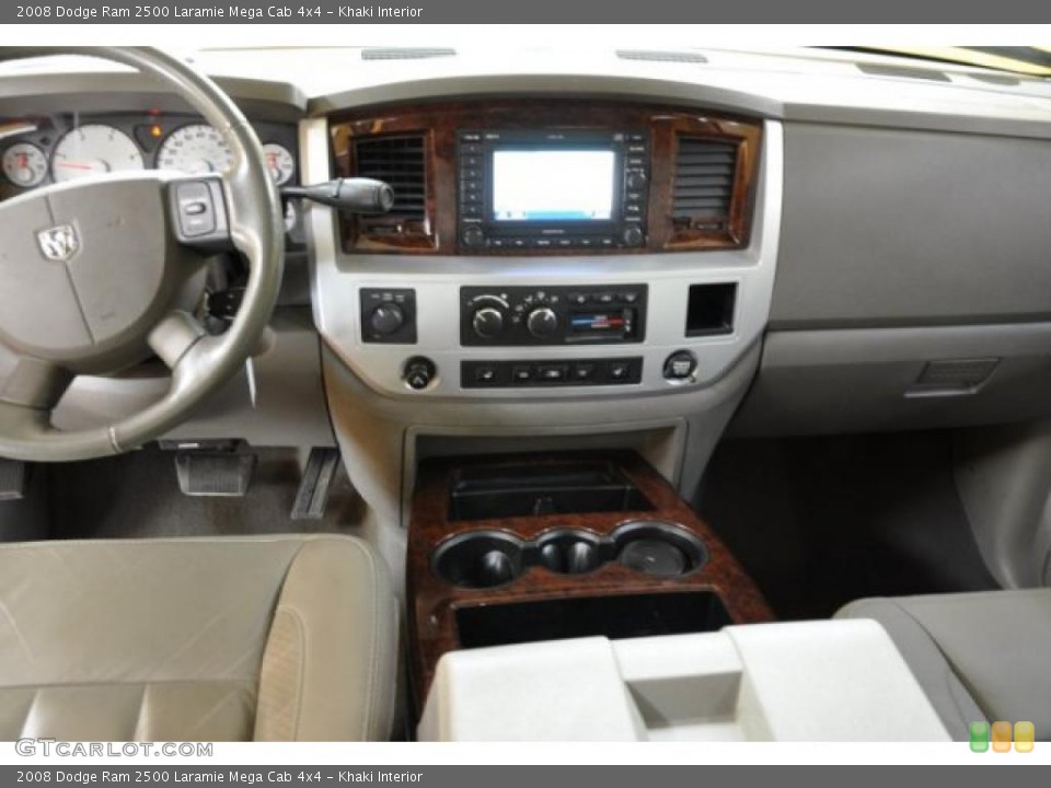 Khaki Interior Dashboard for the 2008 Dodge Ram 2500 Laramie Mega Cab 4x4 #39910719