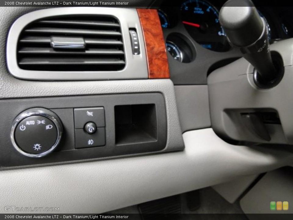 Dark Titanium/Light Titanium Interior Controls for the 2008 Chevrolet Avalanche LTZ #39911011