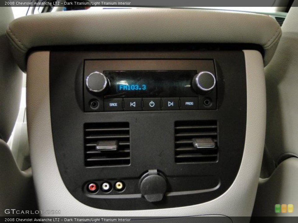 Dark Titanium/Light Titanium Interior Controls for the 2008 Chevrolet Avalanche LTZ #39911039