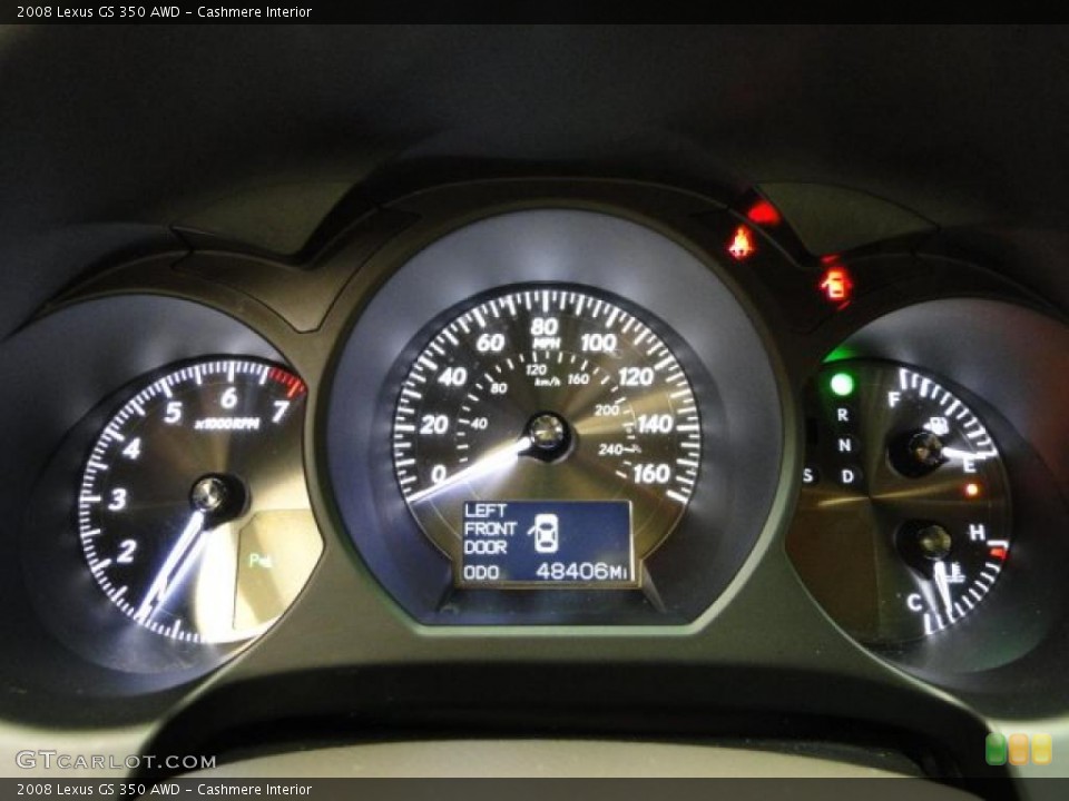 Cashmere Interior Gauges for the 2008 Lexus GS 350 AWD #39911495