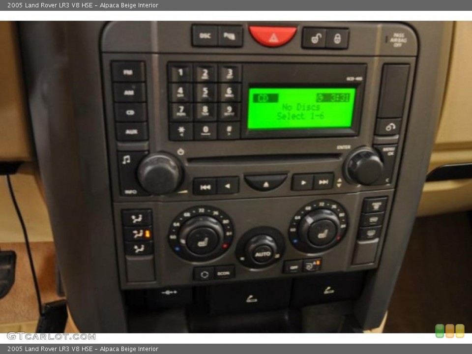 Alpaca Beige Interior Controls for the 2005 Land Rover LR3 V8 HSE #39911515