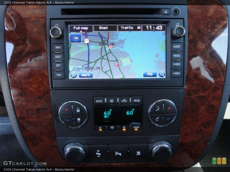 Ebony Interior Controls for the 2009 Chevrolet Tahoe Hybrid 4x4 #39912159
