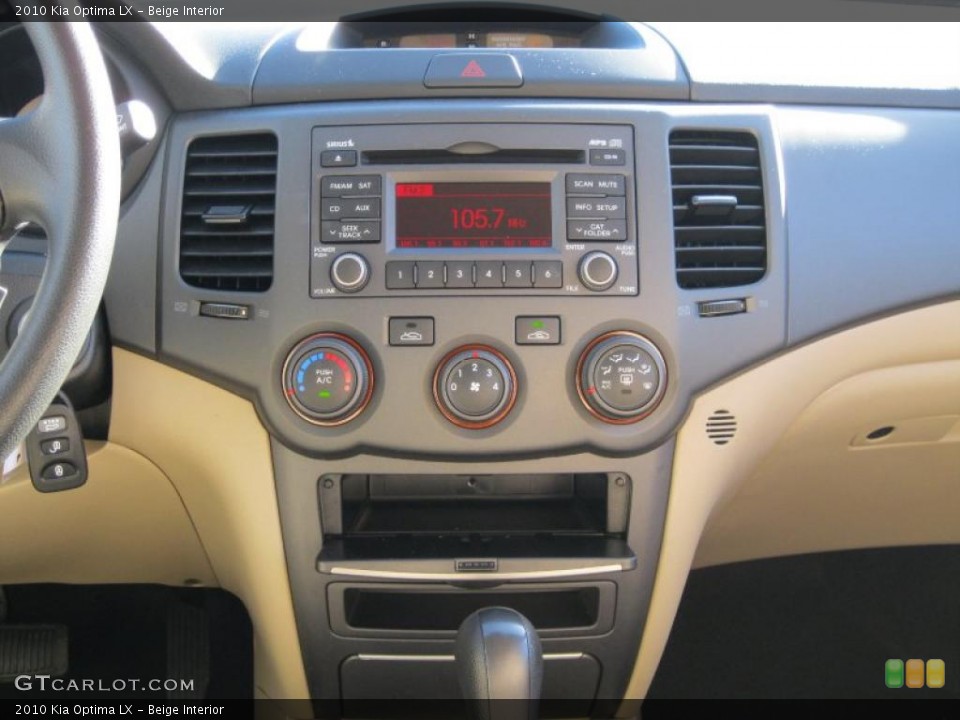 Beige Interior Controls for the 2010 Kia Optima LX #39912675