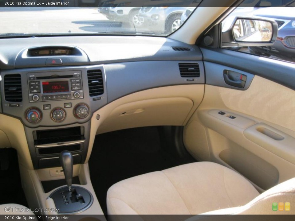 Beige Interior Dashboard for the 2010 Kia Optima LX #39912703