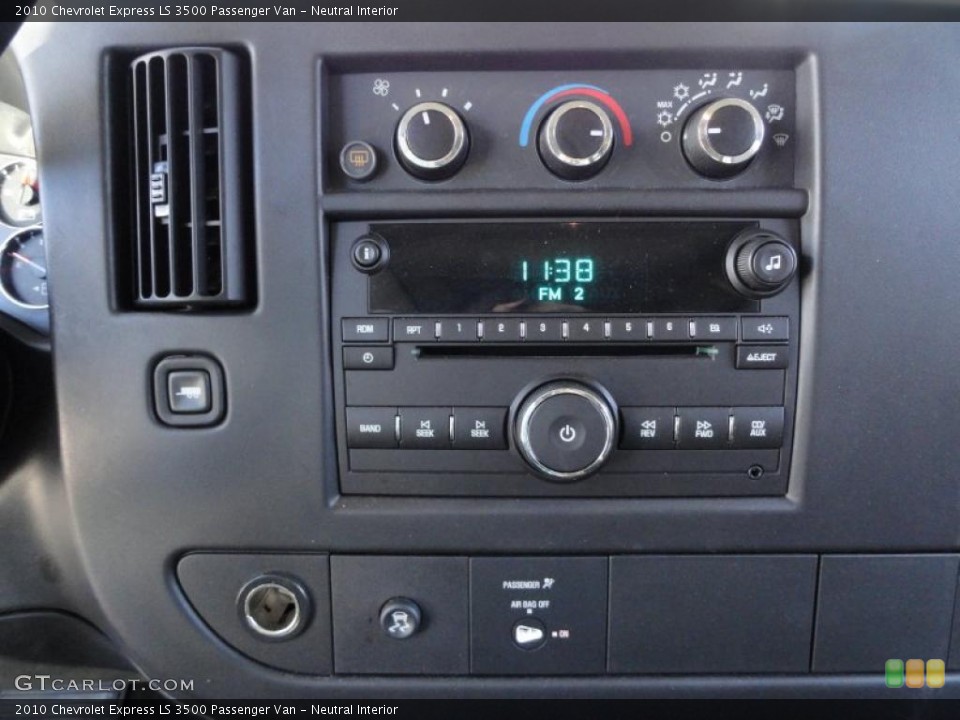 Neutral Interior Controls for the 2010 Chevrolet Express LS 3500 Passenger Van #39912955
