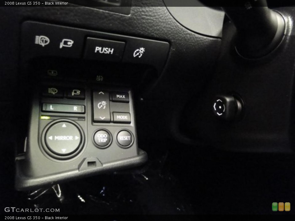 Black Interior Controls for the 2008 Lexus GS 350 #39913543