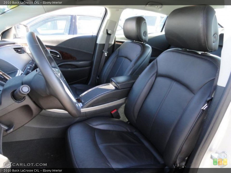 Ebony Interior Photo for the 2010 Buick LaCrosse CXL #39915125