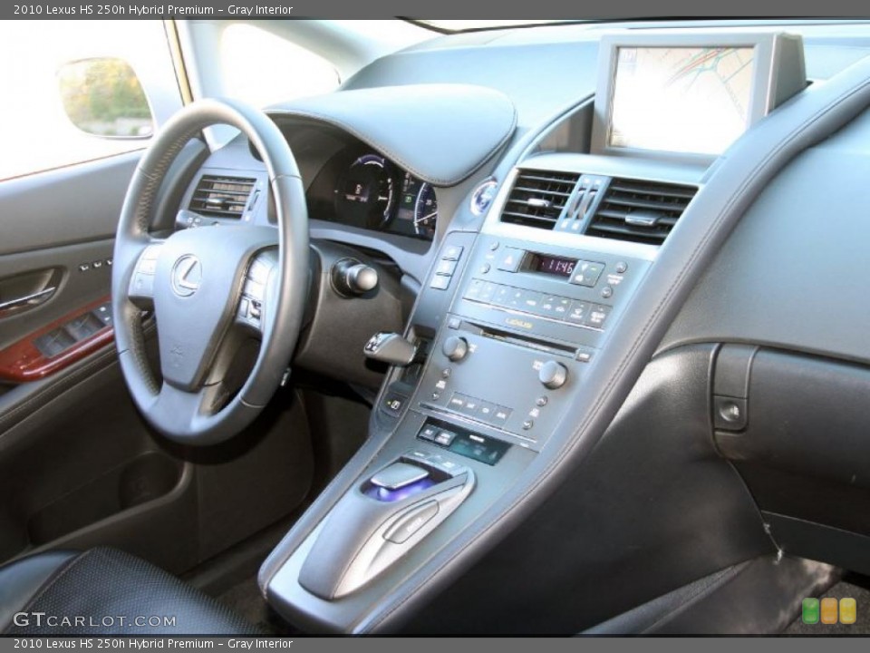 Gray Interior Dashboard for the 2010 Lexus HS 250h Hybrid Premium #39915683