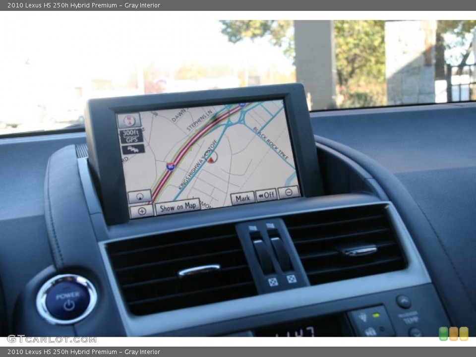 Gray Interior Navigation for the 2010 Lexus HS 250h Hybrid Premium #39915751