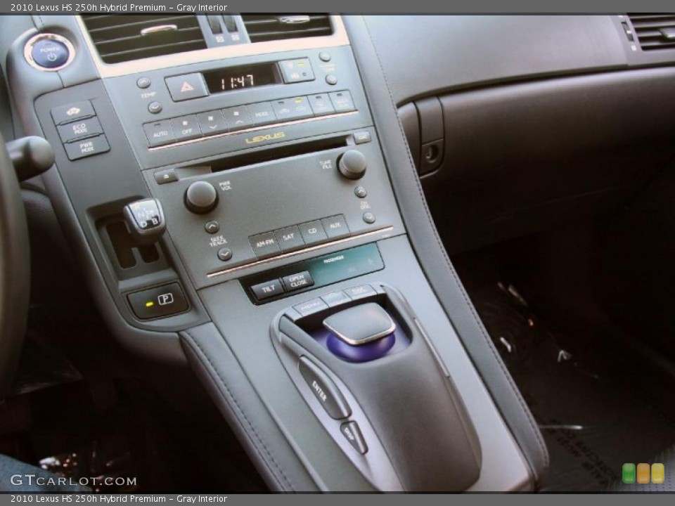 Gray Interior Controls for the 2010 Lexus HS 250h Hybrid Premium #39915767