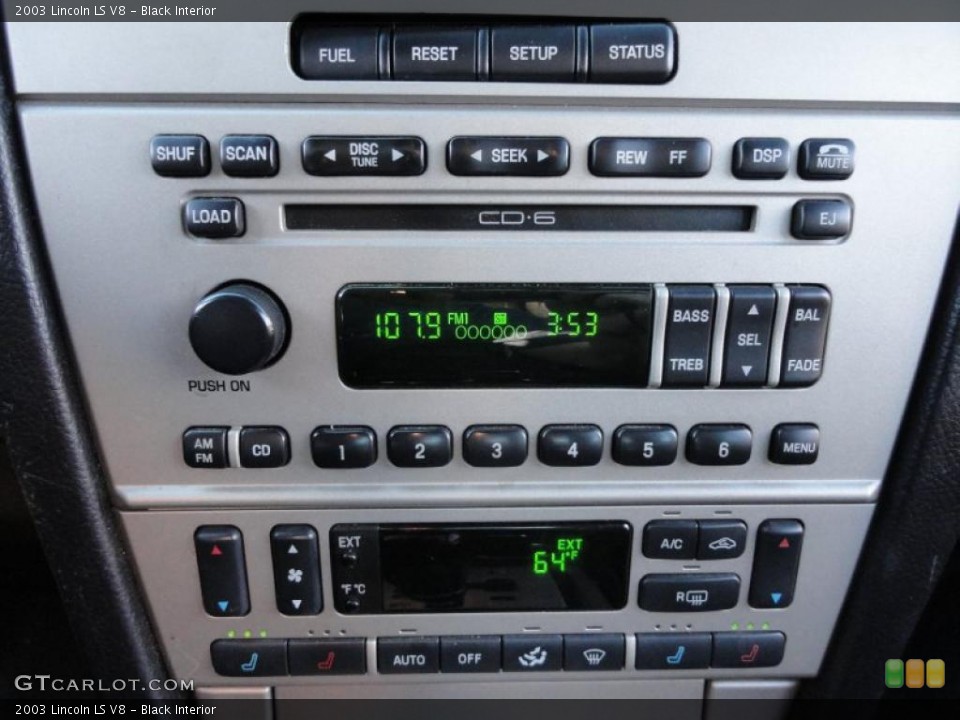 Black Interior Controls for the 2003 Lincoln LS V8 #39916187