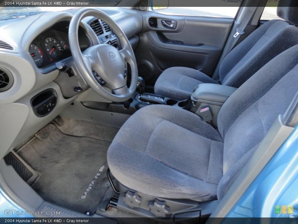 Gray Interior Photo for the 2004 Hyundai Santa Fe LX 4WD #39916983