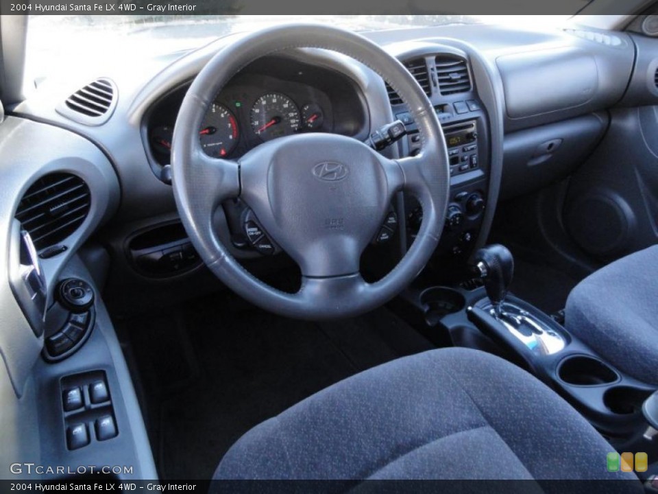 Gray Interior Prime Interior for the 2004 Hyundai Santa Fe LX 4WD #39916995