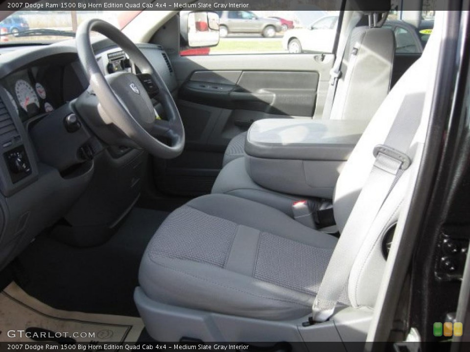 Medium Slate Gray Interior Photo for the 2007 Dodge Ram 1500 Big Horn Edition Quad Cab 4x4 #39917727