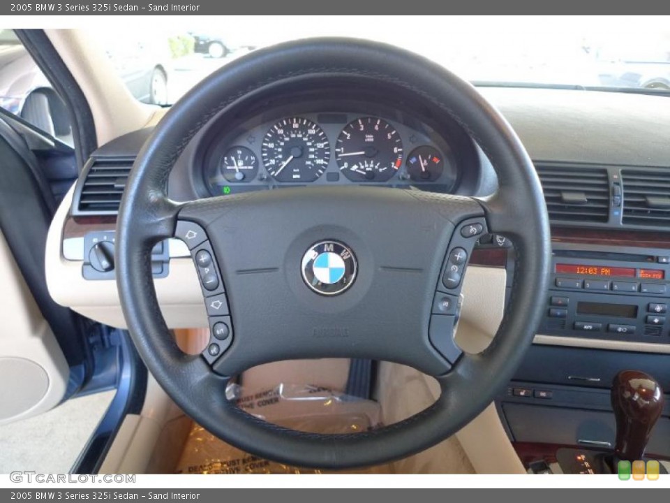 Sand Interior Steering Wheel for the 2005 BMW 3 Series 325i Sedan #39917947