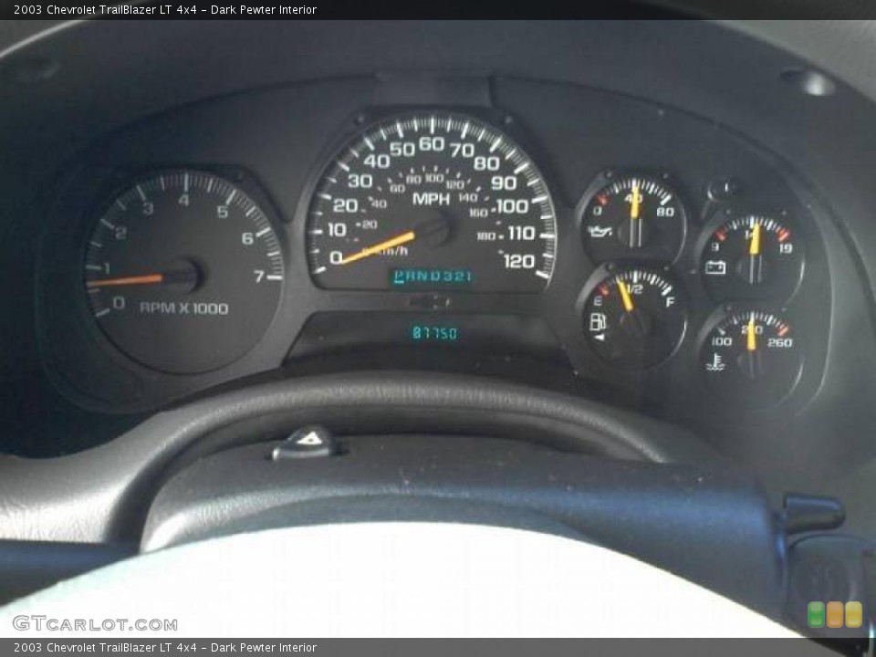 Dark Pewter Interior Gauges for the 2003 Chevrolet TrailBlazer LT 4x4 #39919287