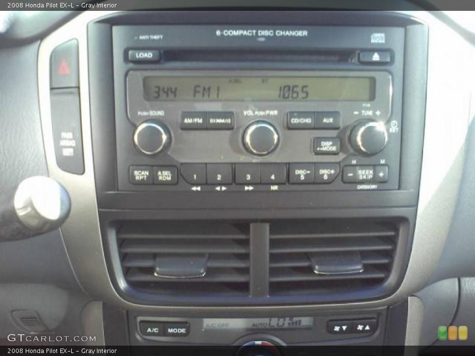 Gray Interior Controls for the 2008 Honda Pilot EX-L #39919959