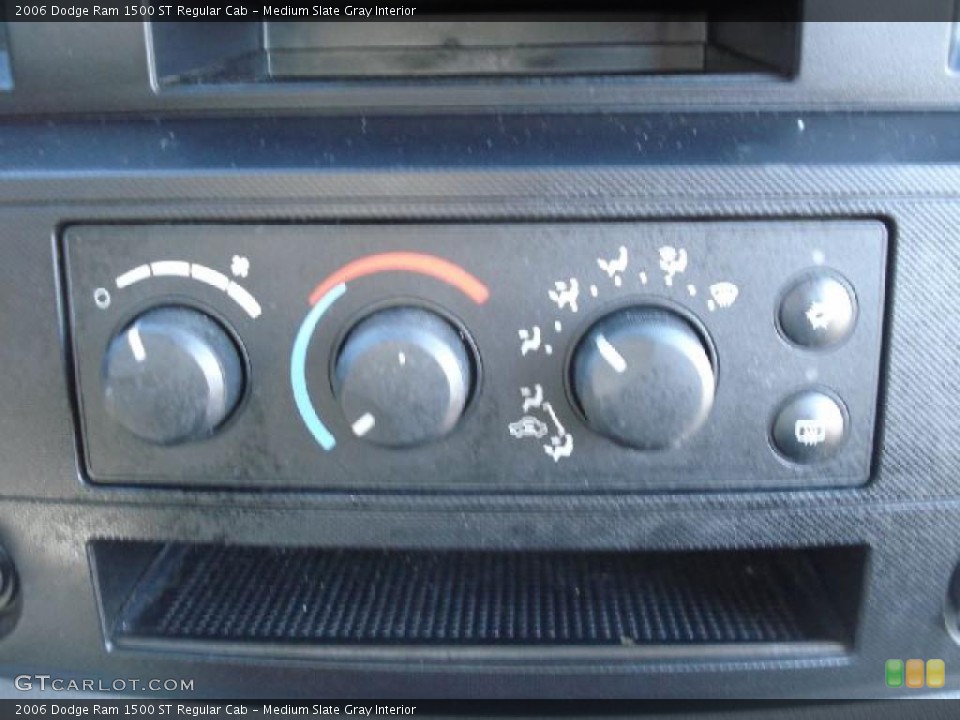 Medium Slate Gray Interior Controls for the 2006 Dodge Ram 1500 ST Regular Cab #39921607