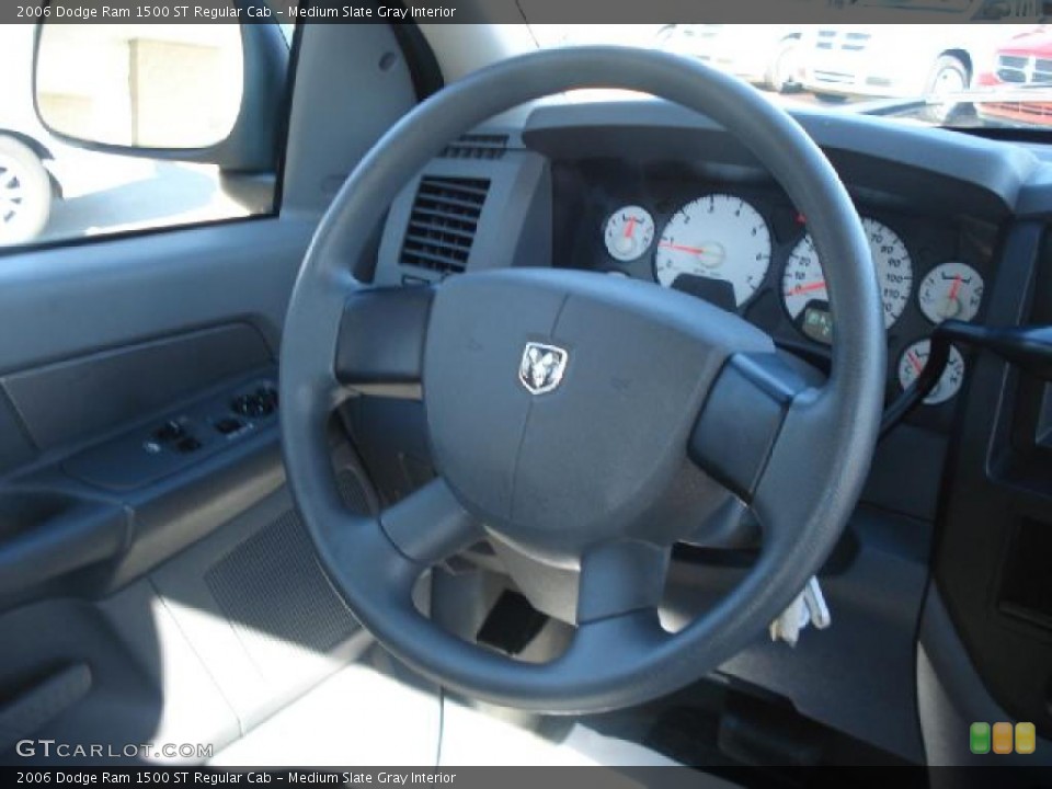 Medium Slate Gray Interior Steering Wheel for the 2006 Dodge Ram 1500 ST Regular Cab #39921615